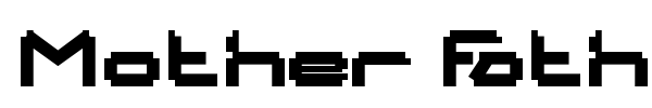 Mother Father font preview